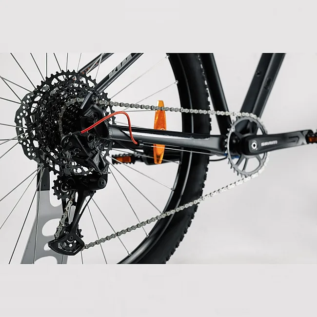Велосипед KTM ULTRA FUN 29" рама XL/53, матовый черный (серо/оранжевый)