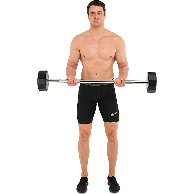 Штанга неразборная с фиксированным весом прямая PEV HAMMER STRENGHT TA-9979-35 (Черный)