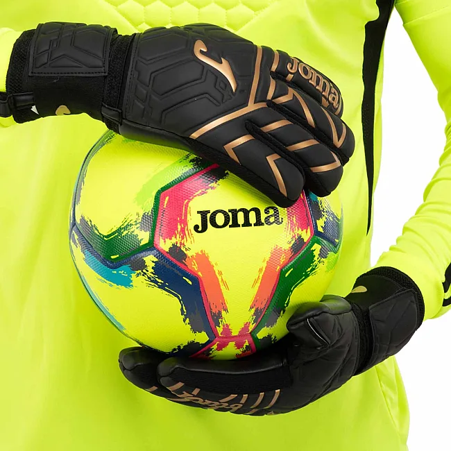 Воротарські рукавички професійні JOMA GK PRO 401945-122 (Чорний-золотий)