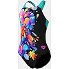 Купальник для девочек Arena PAINTING SWIMSUIT V BACK черный (для детей)
