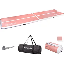 Надувной коврик Airtrack inSPORTline Airstunt 500x100x10 см, розовый