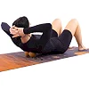 Мяч массажный пробковый двойной для МФР и самомассажа Duoball BLOOM LB7128 ø7,7см cветло-коричневый (Светло-коричневый)