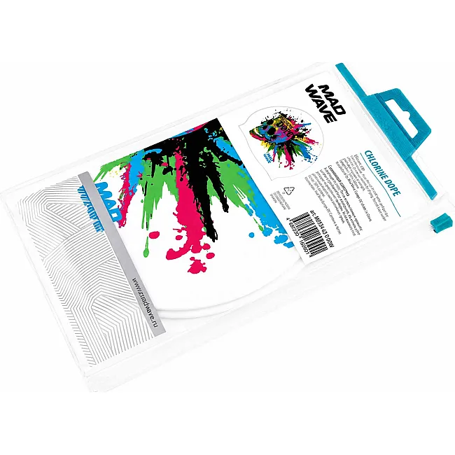 Шапочка для бассейна силиконовая для взрослых MADWAVE Chlorine dope M055463 (Белый)