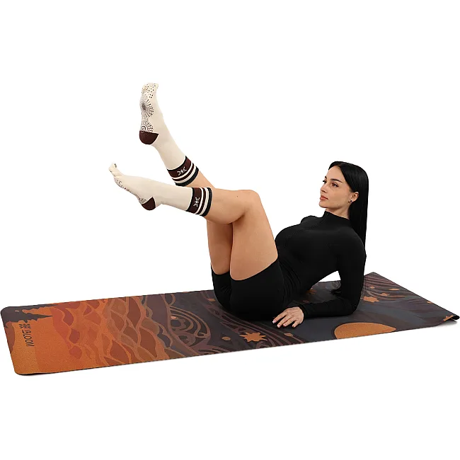 Гольфы для йоги и пилатеса с закрытыми пальцами нескользящие BLOOM YOGA SOCKS LB7150 (Белый)