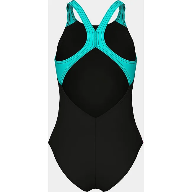 Купальник для девочек Arena PAINTING SWIMSUIT V BACK черный (для детей)