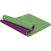 Коврик для йоги и фитнеса TPE двухслойный SP-PLANETA FI-3046 183x61x0,6см (Зеленый-малиновый)
