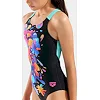 Купальник для девочек Arena PAINTING SWIMSUIT V BACK черный (для детей)