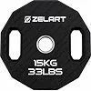 Млинці диски TPU 2 Handle металева втулка ZELART TA-6996-15 (Чорний)