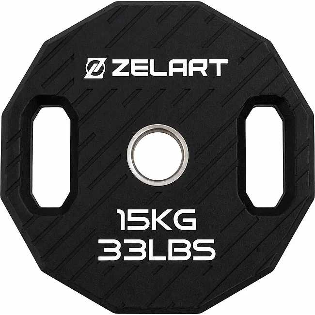 Млинці диски TPU 2 Handle металева втулка ZELART TA-6996-15 (Чорний)