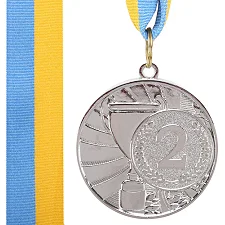 Медаль спортивна зі стрічкою CUP SP-SPORT C-6208 ø5см (Срібний)