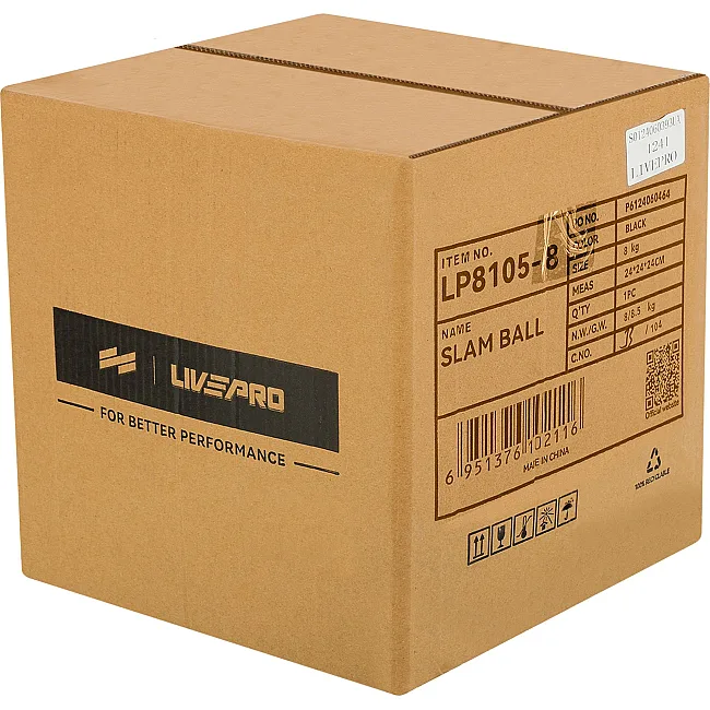 Слэмбол мяч набивной для кроссфита и фитнеса
 LiveUp LP8105-8 8кг