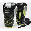 Боксерские перчатки Leone GN110F REVO FLUO Black (бинты 4 м. в комплекте)