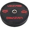 Бамперный диск резиновый LiveUp LP8331-25 ø50.5мм 25кг