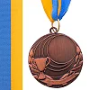 Заготовка медали спортивной с лентой SP-SPORT PLUCK C-4844 ø5см (Серебряный)