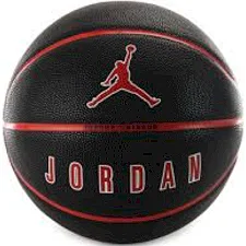 М'яч баскетбольний Nike JORDAN ULTIMATE 2.0 8P DEFLATED BLACK/FIRE RED/WHITE/FIRE RED size 7