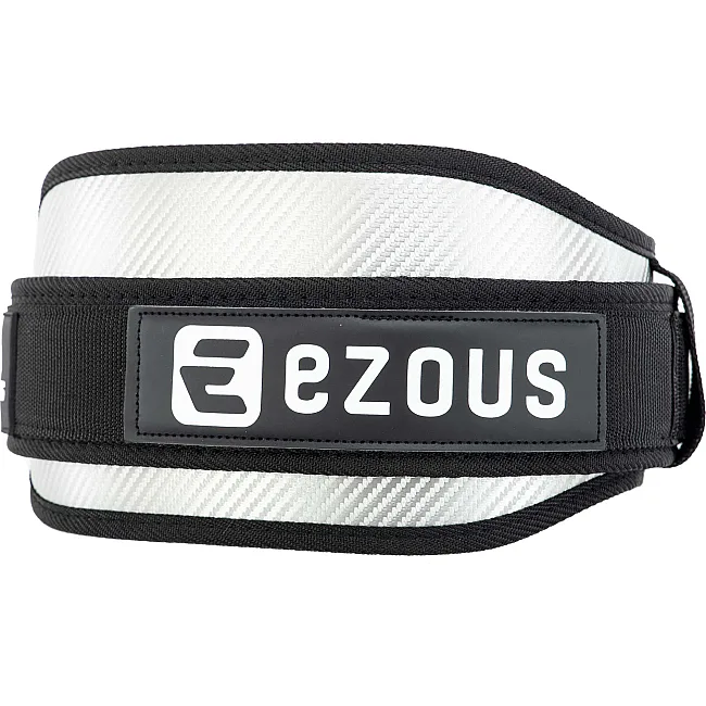 Пояс атлетический текстильный EZOUS CARBON FIBER BELT WITH WAIST PAD O-08 спинка-16см