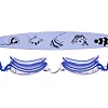 Детские очки для плавания MADWAVE COASTER KIDS M04150 см1 (Синий-белый)