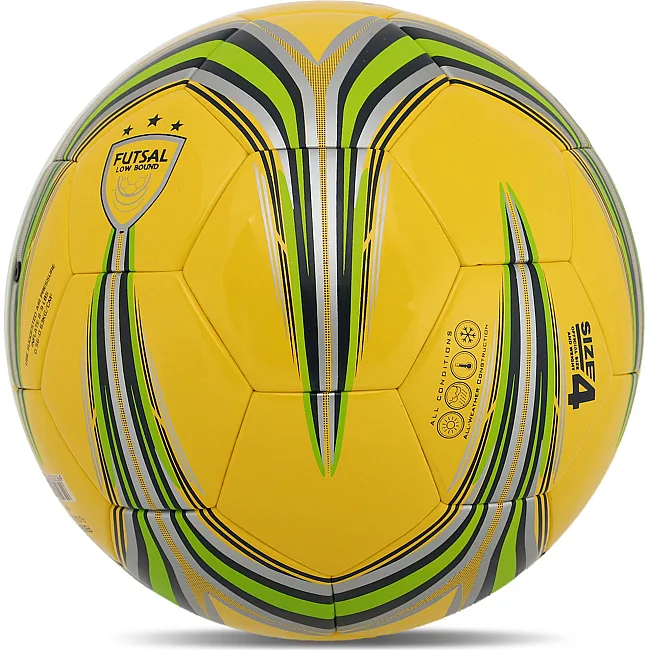 М'яч футзальний STAR FB624-05 №4 PU (Жовто-салатовий)