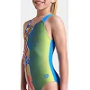 Купальник для дівчат Arena PALETTE SWIMSUIT SWIM PRO BACK блакитний, жовтий, мультикольор