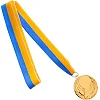 Заготовка медали спортивной с лентой SP-SPORT PLUCK C-4844 ø5см (Серебряный)