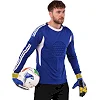 Вратарские перчатки
 с защитой пальцев CHAMPION TEAM FB-903 (Синий-желтый)
