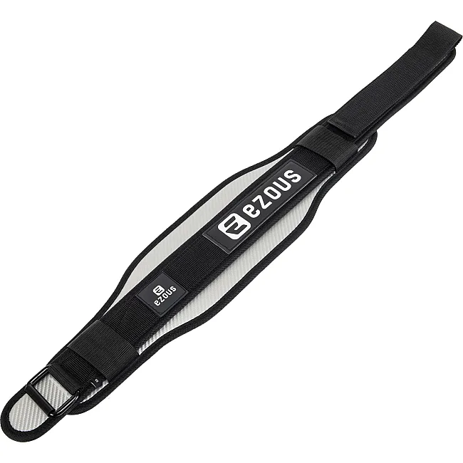 Пояс атлетический текстильный EZOUS CARBON FIBER BELT WITH WAIST PAD O-08 спинка-16см