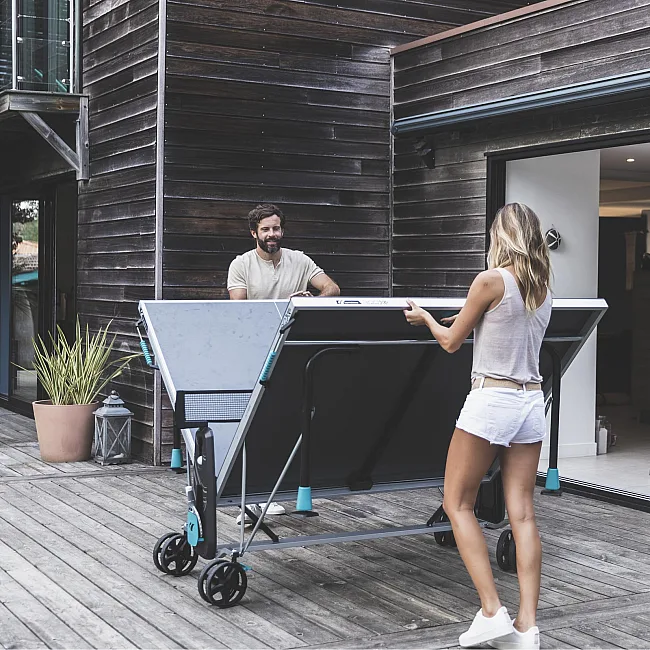 Стол теннисный Cornilleau 300X OUTDOOR, серый
