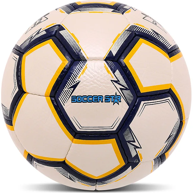 Футбольный мяч
 SOCCER STAR GOLF GRAIN FB-4516 №5 PU (Белый-синий-желтый)