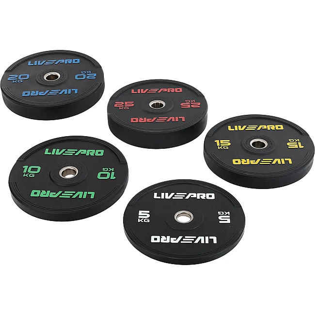 Бамперный диск резиновый

 LiveUp LP8331-25 ø50.5мм 25кг