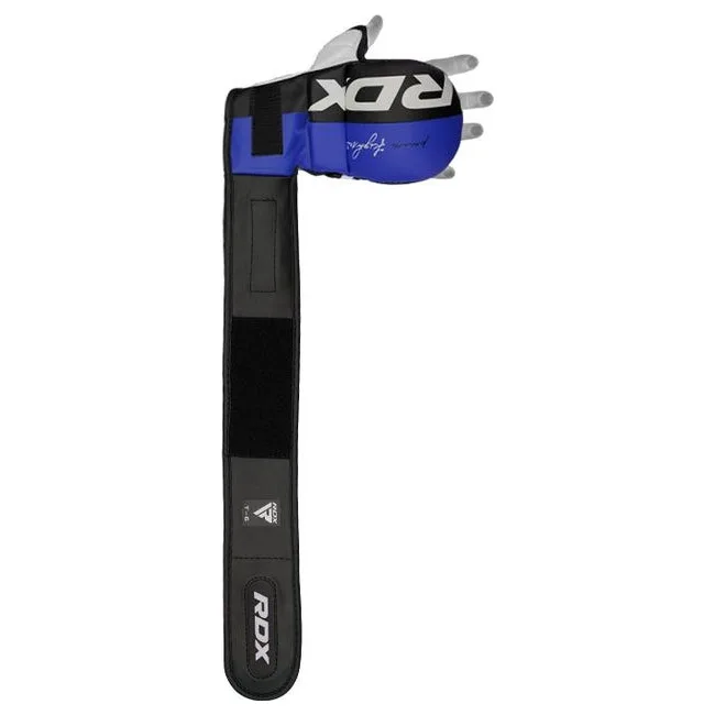 Рукавиці для ММА RDX T6 Plus Rex Blue (капа у комплекті)