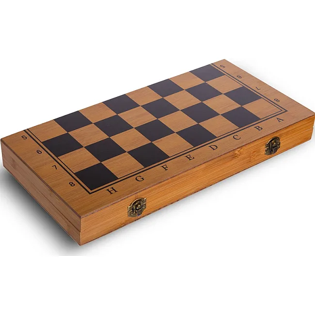 Шахи шашки нарди 3 в 1 набір настільних ігор з бамбука SP-SPORT
 B-3140 см

 39x39см