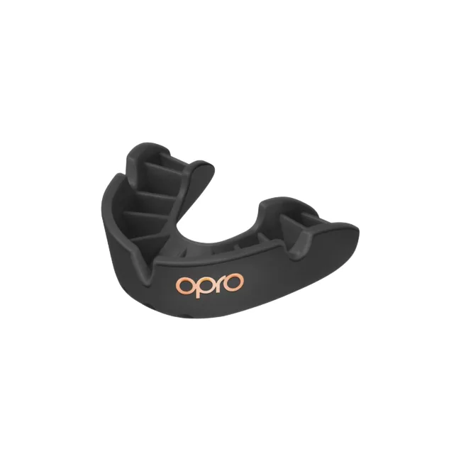 Боксерская капа OPRO Bronze взрослая (возраст 11+) Black