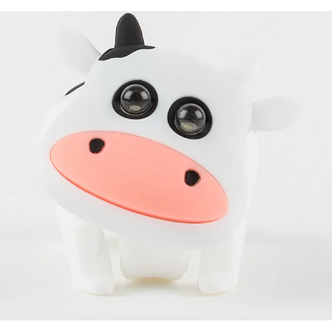 Фонарик-мигалка для детского велосипеда ZOONIMAL Корова, LED, на руль. Свечение: Белый