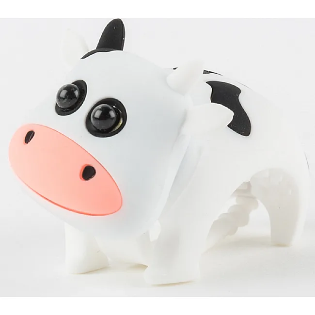 Фонарик-мигалка для детского велосипеда ZOONIMAL Корова, LED, на руль. Свечение: Белый
