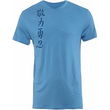 Футболка Jaco Kanji II Performance V Neck - Blue