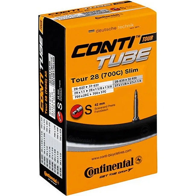 Камера для велосипеда CONTINENTAL Tour Tube Slim 28" S42 RE 