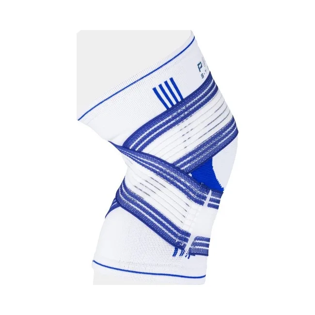 Наколенник-бандаж POWER SYSTEM PS-6008 Pro Blue/White (1шт)