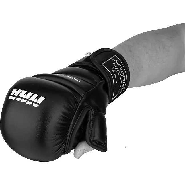 Рукавиці ММА для рукопашного бою POWERPLAY 3026 Чорні