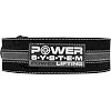 Пояс для пауэрлифтинга POWER SYSTEM PS-3800 кожаный Black/Grey Line