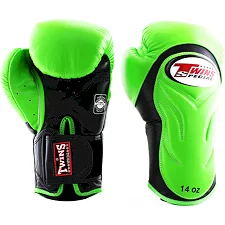 Рукавиці для боксу Twins Velcro Extra Design BGVL6 Black Green
