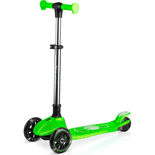 Детский самокат трехколесный Ricokids Jelly зеленый
