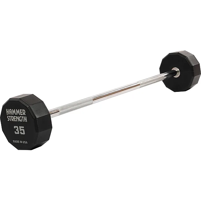 Штанга неразборная с фиксированным весом прямая PEV HAMMER STRENGHT TA-9979-35 (Черный)