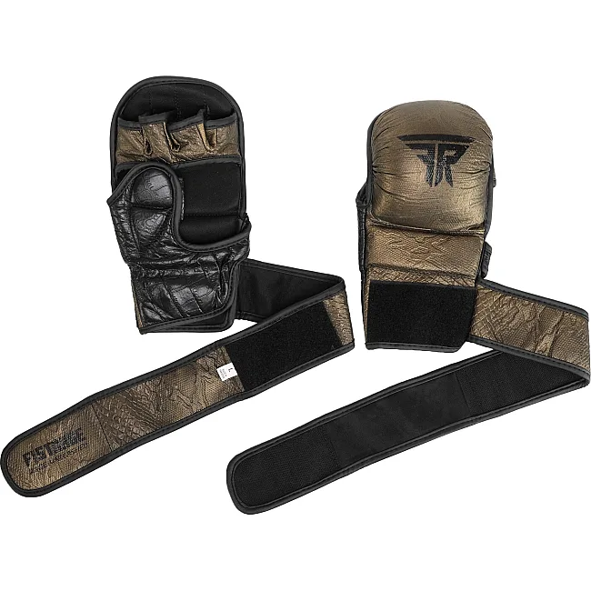 Рукавички Краби спарингові для MMA FISTRAGE VL-6487 (Чорний-золотий)