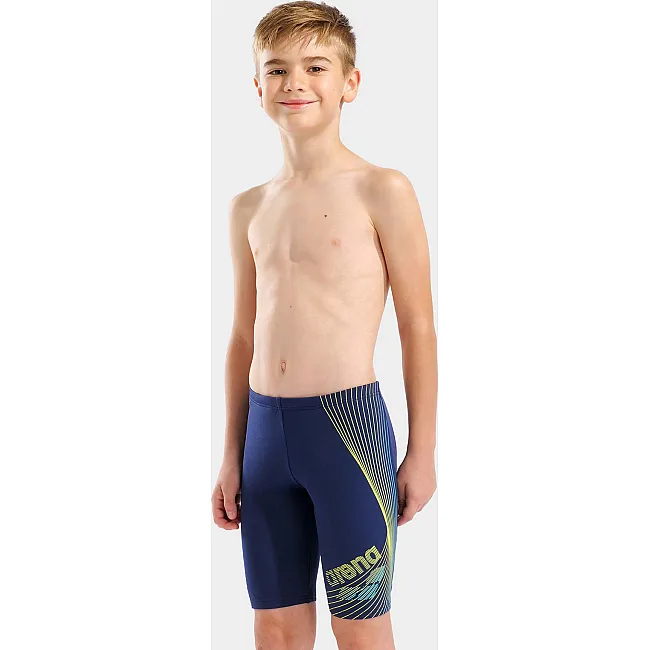 Плавки для хлопчиків Arena DESIGN SWIM JAMMER темно-синій, жовтий (для дітей)