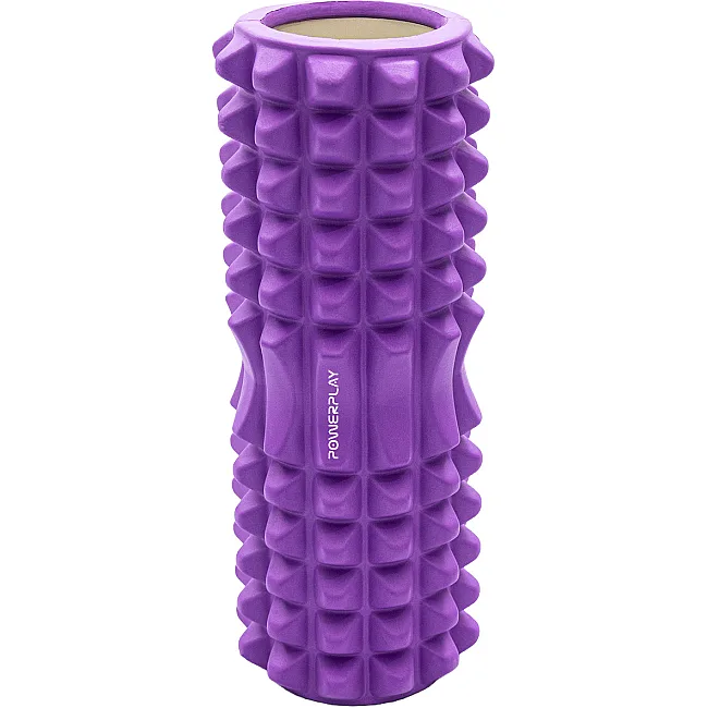 Массажный ролик (роллер) PowerPlay 4405 EVA Massage Roller Фиолетовый (33x12см.)