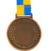 Медаль спортивна зі стрічкою тематична SP-SPORT Футбол C-6842 ø6,5см (Золотий)