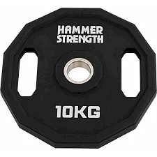 Блины диски полиуретановые 2 Handle металлическая втулка HAMMER STRENGHT TA-9986-10 (Черный)