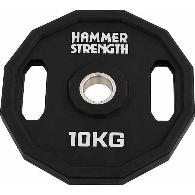 Блины диски полиуретановые 2 Handle металлическая втулка HAMMER STRENGHT TA-9986-10 (Черный)