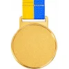 Медаль спортивная с лентой SP-SPORT UKRAINE с украинской символикой C-6837 ø5см (Бронзовый)