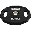 Блины диски полиуретановые 2 Handle металлическая втулка HAMMER STRENGHT TA-9986-10 (Черный)